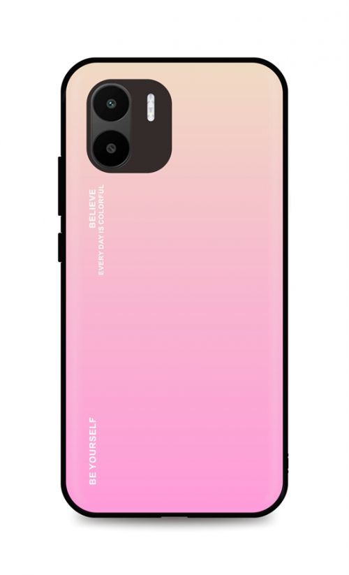 Kryt TopQ LUXURY Xiaomi Redmi A1 pevný duhový meruňkový 86541