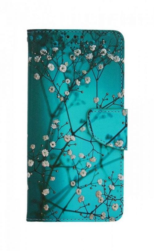 Pouzdro TopQ Xiaomi Redmi A1 knížkové Modré s květy 86023