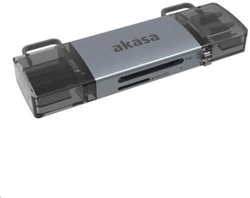 AKASA - 2-In-1 USB 3.2 OTG Dual čtečka karet (AK-CR-12)
