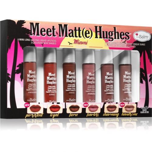 theBalm Meet Matt(e) Hughes Mini Kit Miami sada tekutých rtěnek (pro dlouhotrvající efekt)