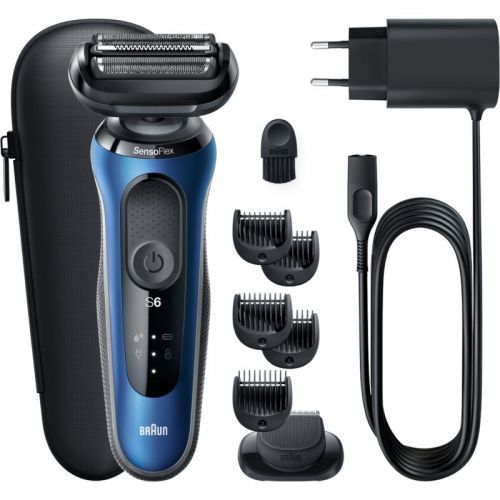 Braun Series 6 61-B1500s elektrický holicí strojek + náhradní hlavice Blue