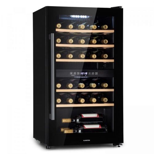 Klarstein Barossa 29 Duo, vinotéka, 29 lahví, 80 litrů, 2 zóny, ovládání tlačítkem