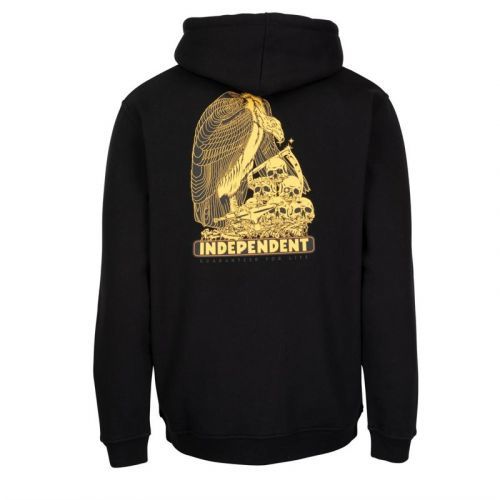 mikina INDEPENDENT - GFL Boneyard Zip Hood Black (BLACK) velikost: L