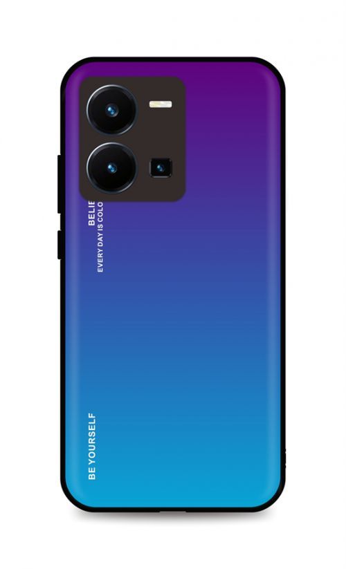 Kryt TopQ LUXURY Vivo Y35 pevný duhový purpurový 86182