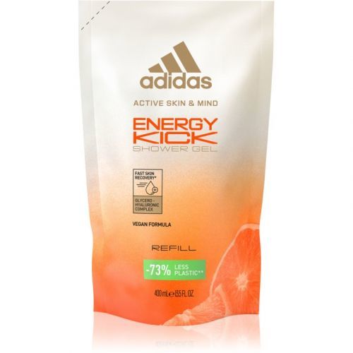 Adidas Energy Kick energizující sprchový gel náhradní náplň 400 ml