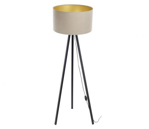 Stojací lampa STANDART 1xE27/60W/230V béžová/černá