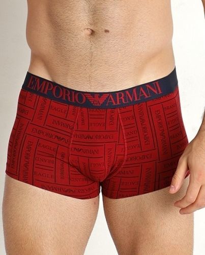 Pánské boxerky 111290 2F508 21675 červená - Emporio Armani - L