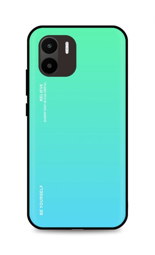 Kryt TopQ LUXURY Xiaomi Redmi A1 pevný duhový zelený 86543