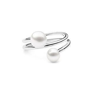 GAURA Stříbrný prsten s perlami - velikost 51 - GA4012W-51