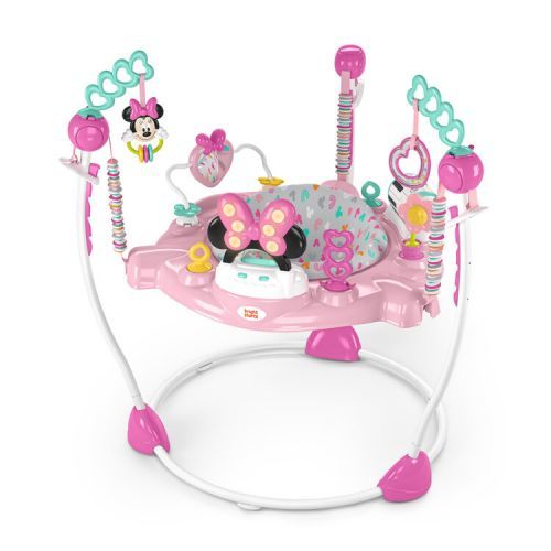 DISNEY BABY Skákadlo/aktivní centrum 2v1 Minnie Mouse Forever Besties 6m+ do 11 kg