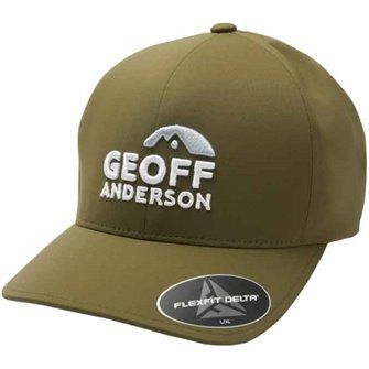 Kšiltovka Geoff Anderson Flexfit Delta zelená 3D logo L/XL
