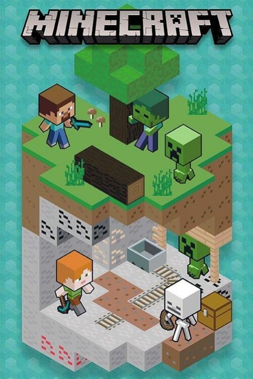 GB EYE Plakát, Obraz - Minecraft - Into the Mine, (61 x 91.5 cm)