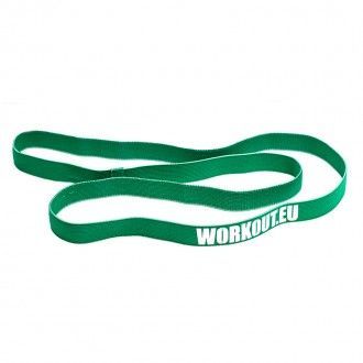 Workout Dlouhá textilních odporová guma WORKOUT (41 kg) - zelená WOR375