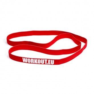 Workout Dlouhá textilních odporová guma WORKOUT (18 kg) - červená WOR373