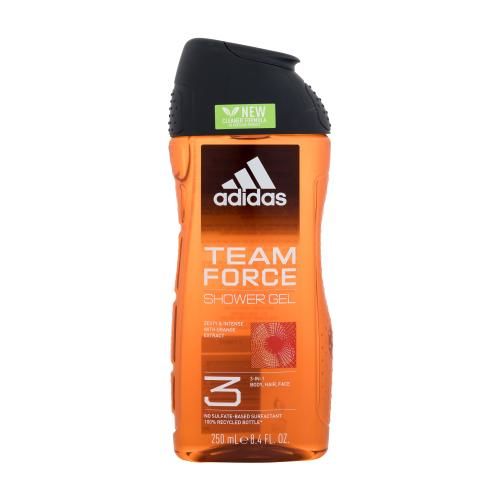 Adidas Team Force Shower Gel 3-In-1 250 ml sprchový gel pro muže