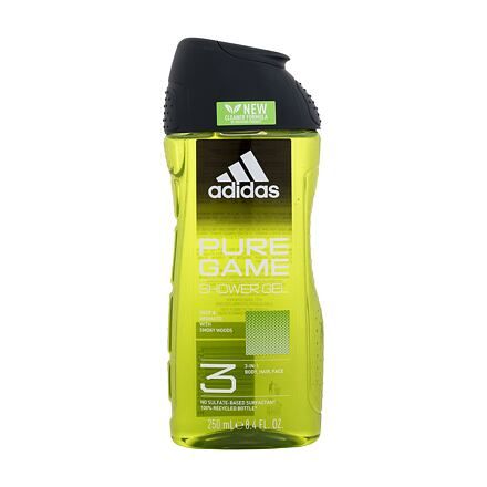 Adidas Pure Game Shower Gel 3-In-1 sprchový gel 250 ml pro muže