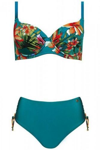 Self Floral4 940M22 1 tyrkysové Dámské plavky 85H tyrkysová