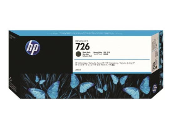 HP 726 Black matte DJ Ink Cart, 300 ml, CH575A, CH575A