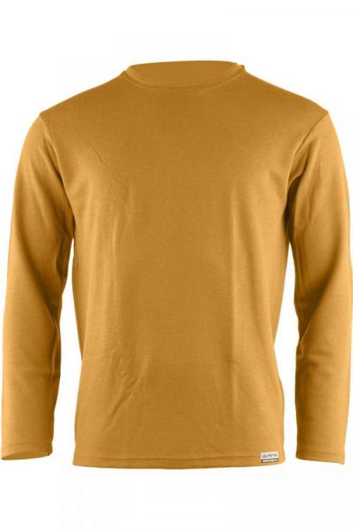 Lasting pánská merino mikina WOLK hořčicová Velikost: XL