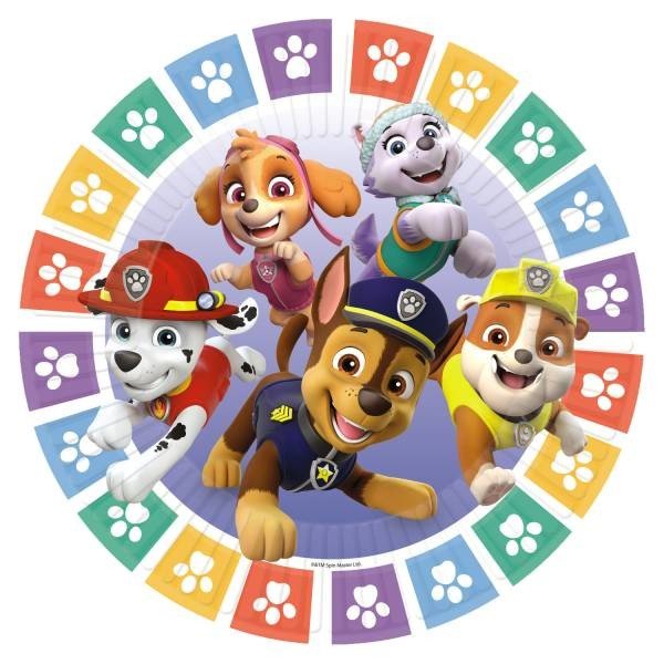 Papírový talíř na párty 8ks 23cm Paw Patrol - Amscan