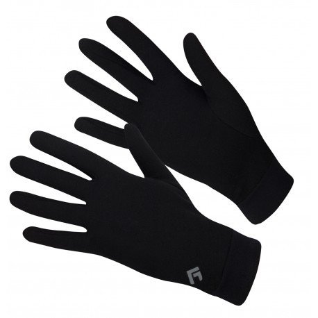 Direct Alpine Skin black unisex tenké zateplovací rukavice Merino vlna S