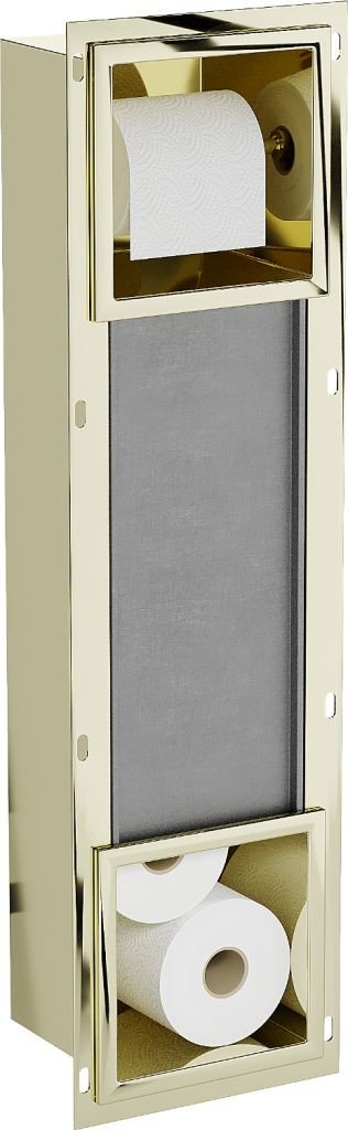 MEXEN X-Wall-BP modul na toaletní papír s uložným prostorem, złoty 1954