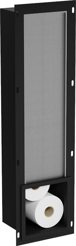 MEXEN X-Wall-B modul na toaletní papír s uložným prostorem, czarny 1975