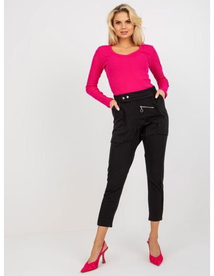 Dámské tepláky s kapsami MONROE černé