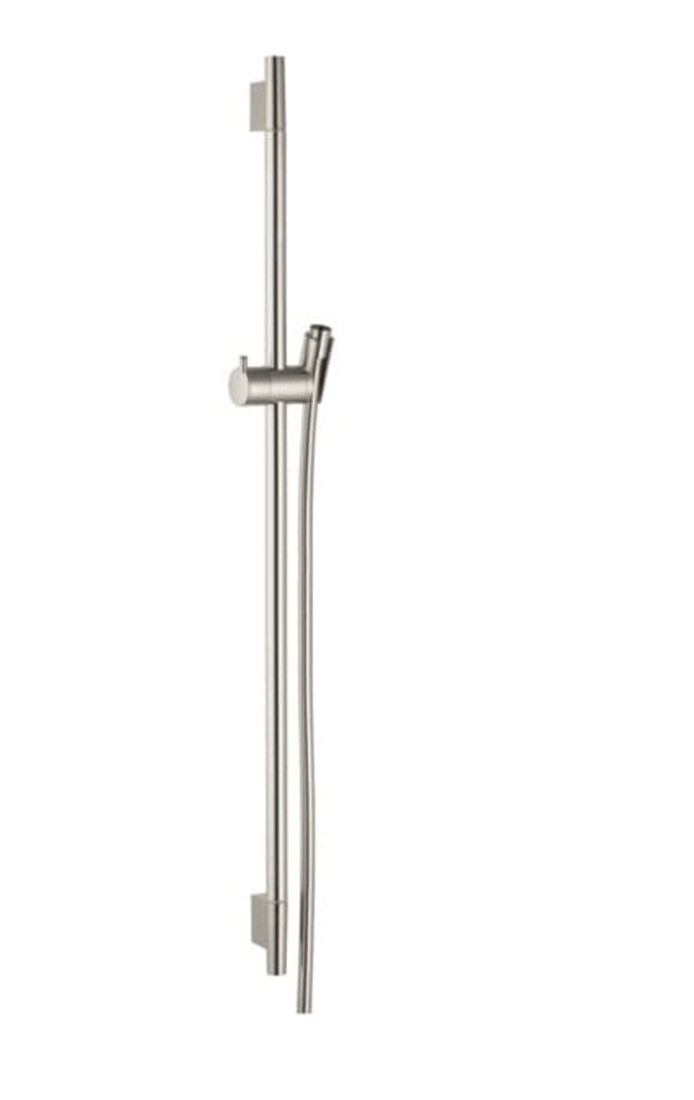 Sprchová tyč Hansgrohe Raindance na stěnu se sprchovou hadicí kartáčovaný nikl 28631820