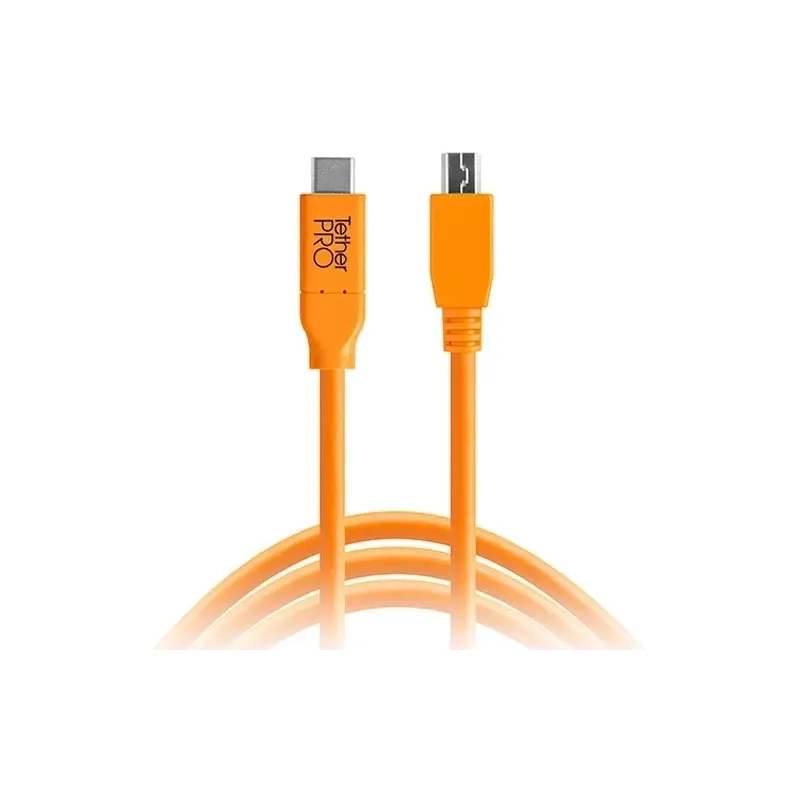 TETHER TOOLS TetherPro USB-C 2.0 na Micro-B 4,6m oranžový