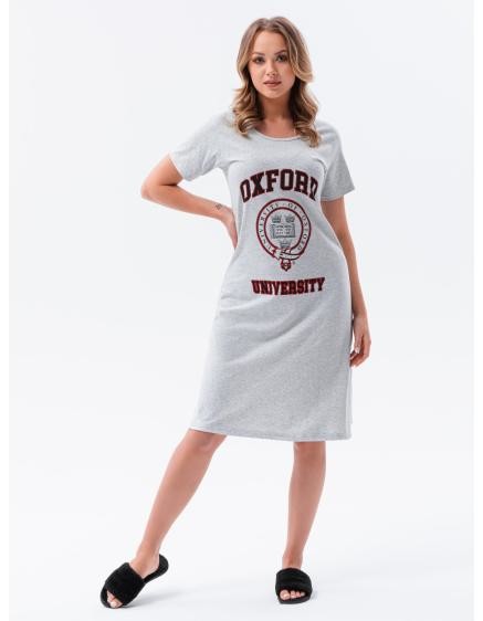 Dámské pyžamo noční košile VIVIEN šedá