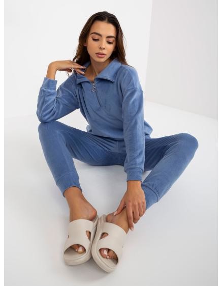 Dámské pyžamo s mikinou HANCE modré