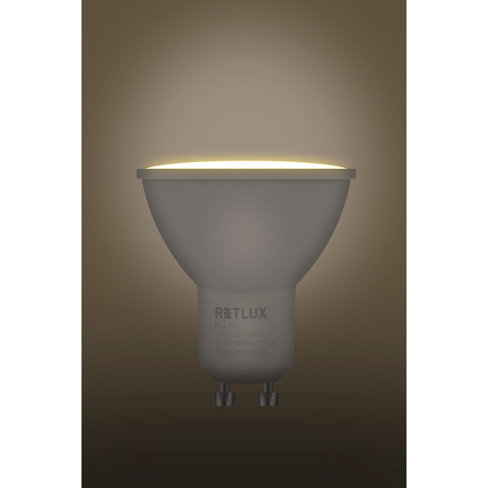 RLL 447 GU10 zar.3step DIMM 6W WW RETLUX