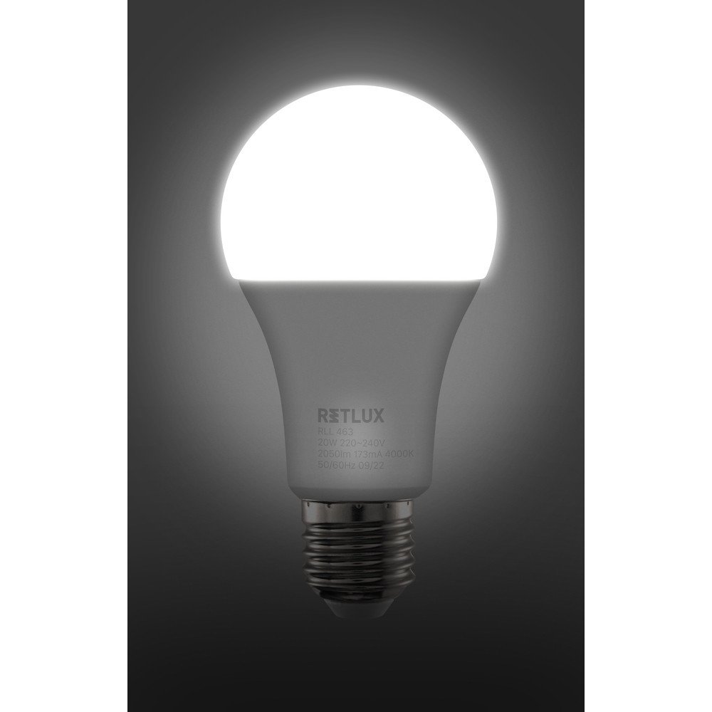 RLL 463 A67 E27 bulb 20W CW RETLUX