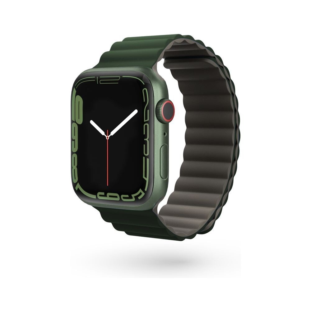 EPICO magnetický pásek pro Apple Watch 38/40/41mm, šedý/zelený 63318101900001