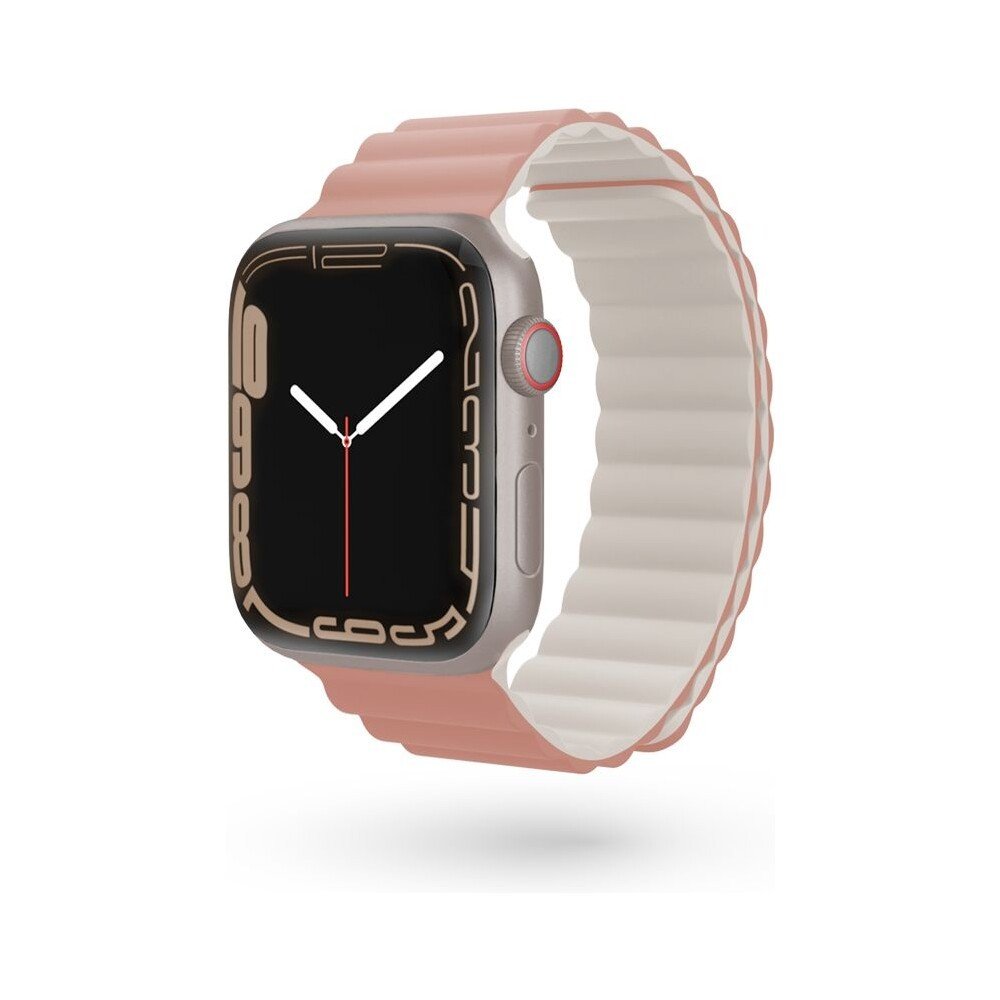 EPICO magnetický pásek pro Apple Watch 42/44/45mm, růžový/šedý 63418102300001