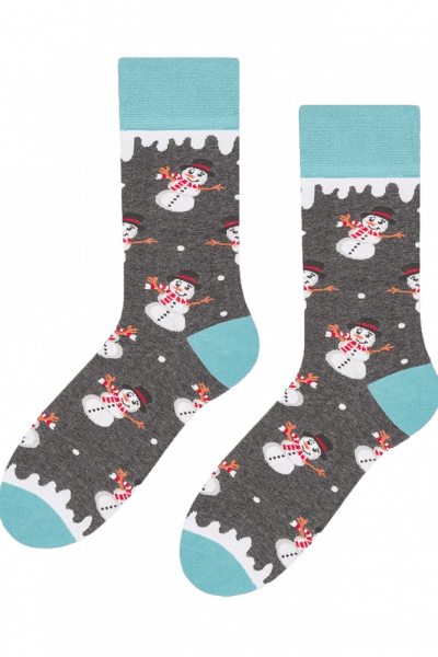 More Snowmen 079-244 šedý melanž Pánské ponožky 39/42 šedá