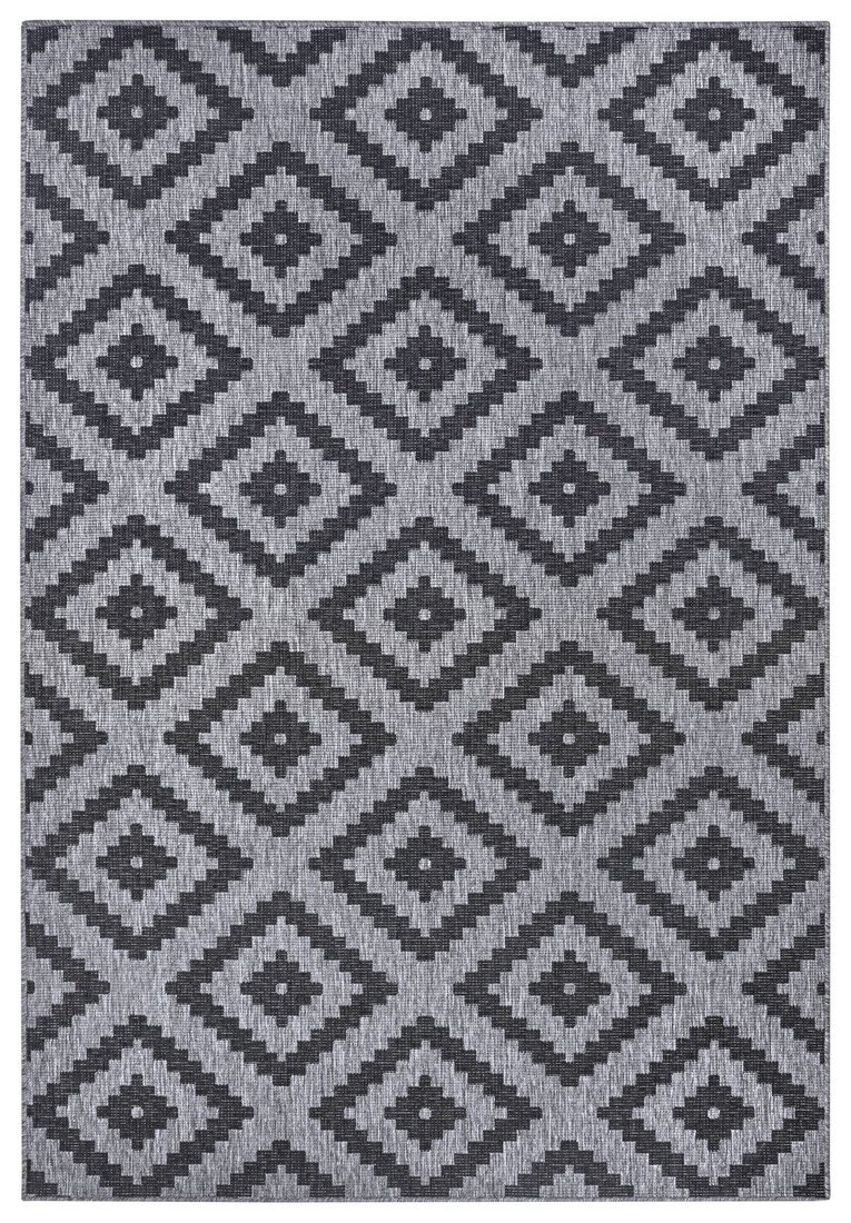 NORTHRUGS - Hanse Home koberce Kusový koberec Twin-Wendeteppiche 105461 Night Silver - 80x150 cm Šedá