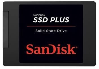 SanDisk SSD Plus 240GB 2,5" SATA III, čtení 530 MB/s, zápis 440 MB/s
