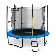 KLARFIT Rocketboy 250, 250cm trampolína, vnitřní bezpečnostní síť, široký žebřík, modrá