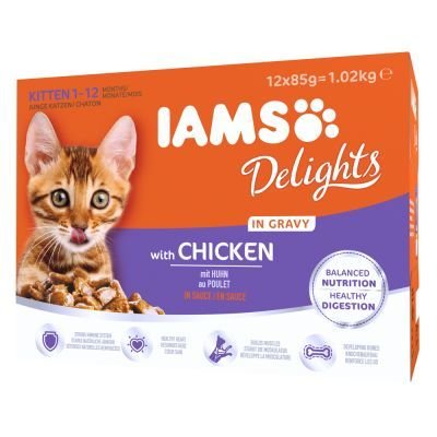 IAMS Delights Kitten v omáčce - Kuřecí 24 x 85 g