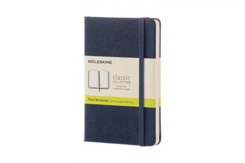 Moleskine: Zápisník tvrdý čistý modrý S - neuveden