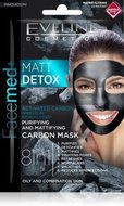EVELINE Facemed Matt Detox pleťová maska 8v1 2x5ml