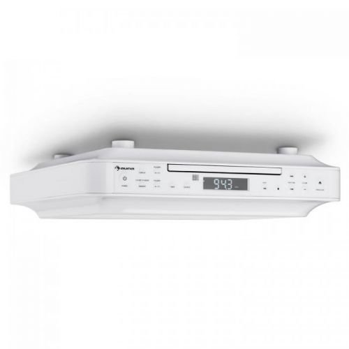 Auna KRCD-100 BT kuchyňské rádio na zabudování, CD, MP3, rádio, bílá barva