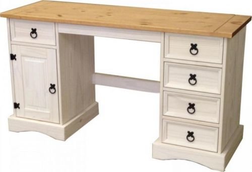 Idea Psací stůl CORONA bílý vosk 16334B
