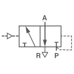 Mechanicky odolný ventil pneumatiky Norgren V50A4D3A-XA090, 24 V/DC, G 1/8, 3/2cestný, materiál pouzdra hliník, těsnicí materiál NBR, v klidové poloze uzavřený