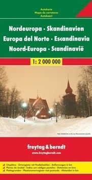 Automapa Skandinávie - Severní Evropa 1:2 000 000