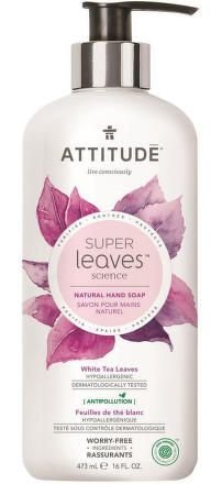 Přírodní mýdlo na ruce ATTITUDE Super leaves s detoxikačním účinkem - čajové listy 473 ml