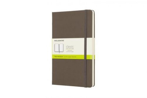 Moleskine: Zápisník tvrdý čistý hnědý L - neuveden