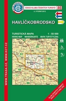 KČT 46 Havlíčkobrodsko 1:50 000 turistická mapa